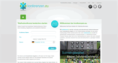 Desktop Screenshot of konferenzen.eu