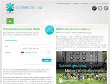 Tablet Screenshot of konferenzen.eu